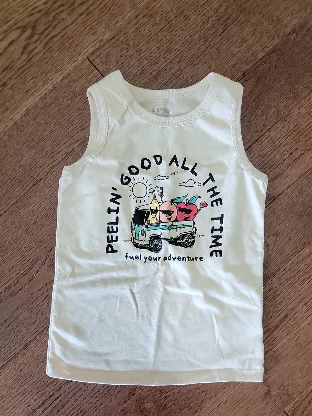 Garanimals Cream Tank Top with Colorful Fruit Graphic